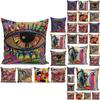 Unique Colors Graffiti Pillowcases For Home Decoration With Comfortable Fabric