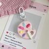 Classic Paint Palette Pendant Keychain Car Heart-Shaped Cute Keyring Art Course Grauduation Souvenir Gifts