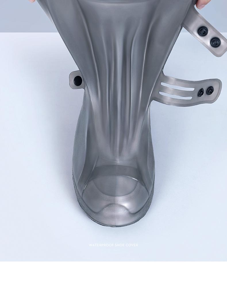 Waterproof Non-Slip Rain Boots: Thickened Silicone Shoe Covers for Men, Women, and Kids - Wear-Resistant, High-Top Design for Rainy Days.