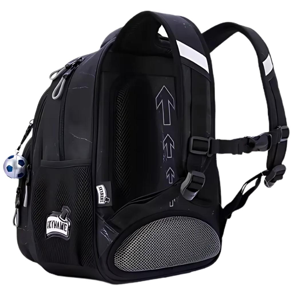 Black Football School Backpack - With Keychain [Plecak23]