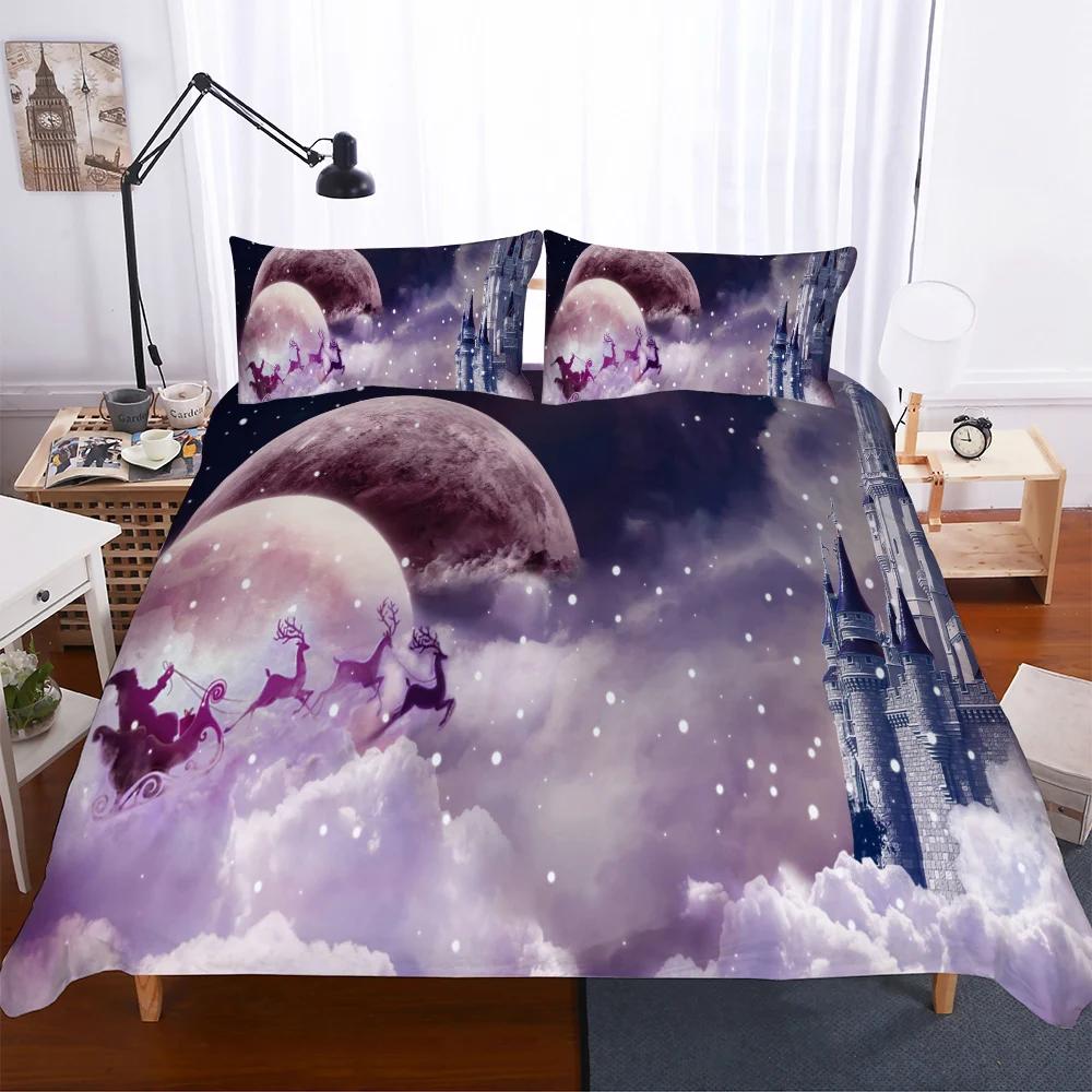 Bedclothes Beding Merys Christmas Soft Duvet Cover Sets Western New Year Gift Quen Warm Comforter Set King-Sized Dimensionsd Dimensions Bed Cover