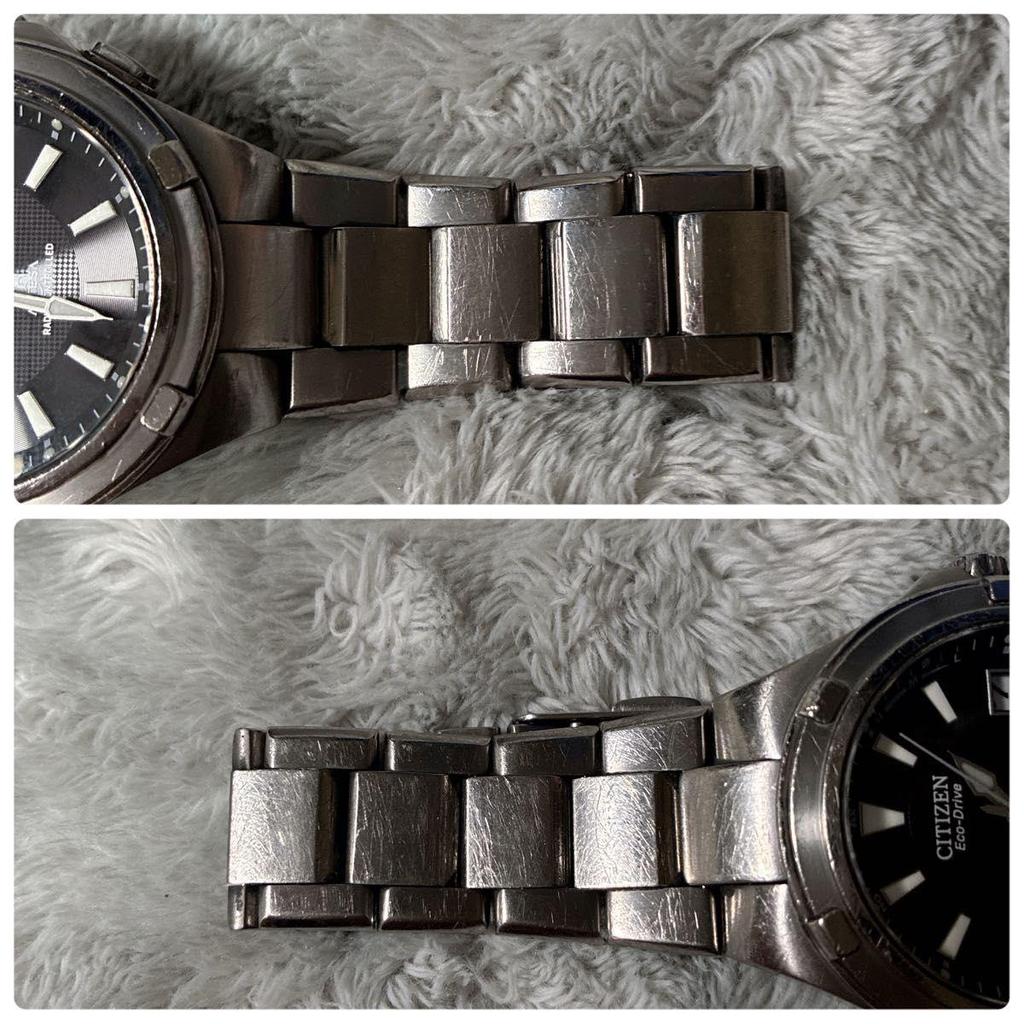 Used CITIZEN Citizen ATTESA H410 Titanium Radio Watch Eco Drive Duratect Waterproof Men's Working Item
