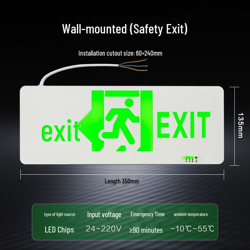 Yuanbo Emergency Exit LED Sign Light