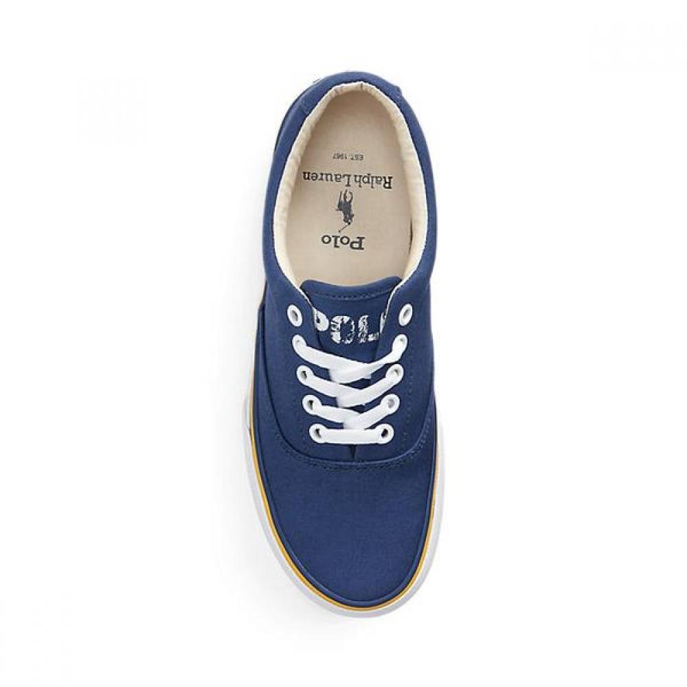 Ralph Lauren Logo Cotton Canvas Sneakers Wapsftw0ct20064410