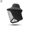 Summer Insect Proof Cap Mosquito Hat Unisex Face Neck Protection Bucket Hat Outdoor Fishing Jungle Farm Fishing Sun Hat