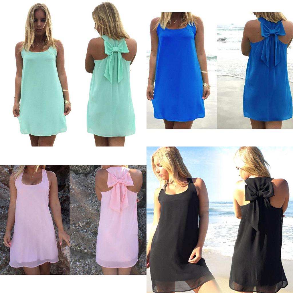 Luxurious Summer Beach Seaside Vacation Sexy Dew Shoulder Chiffon Dress For Women