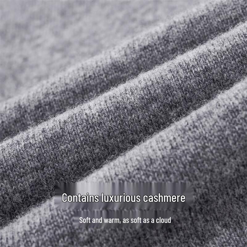 Seven Wolves Herren Kaschmir-Mischung Rundhals Pullover