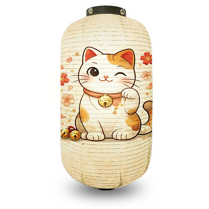 Japanese Maneki-neko Hanging Lantern for Hot Pot Restaurant Bistro Sashimi Cuisine Ramen Sake Lantern Outdoor Festival Decor