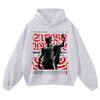Vintage Washed Oversized Streetwear Hoodie Unisex Loose Fit Cotton Graphic Sweatshirt Men Women