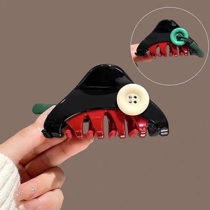 New Elegant Acetate Button Hair Claw Cute Sweet Hair Clip Shark Clip Women Luxury Hair Accessories Headwear