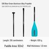 KOETSU Surf Paddleboard Dual-Use Aluminum Paddle: Single/Double Head Kayak & Paddleboard Paddle