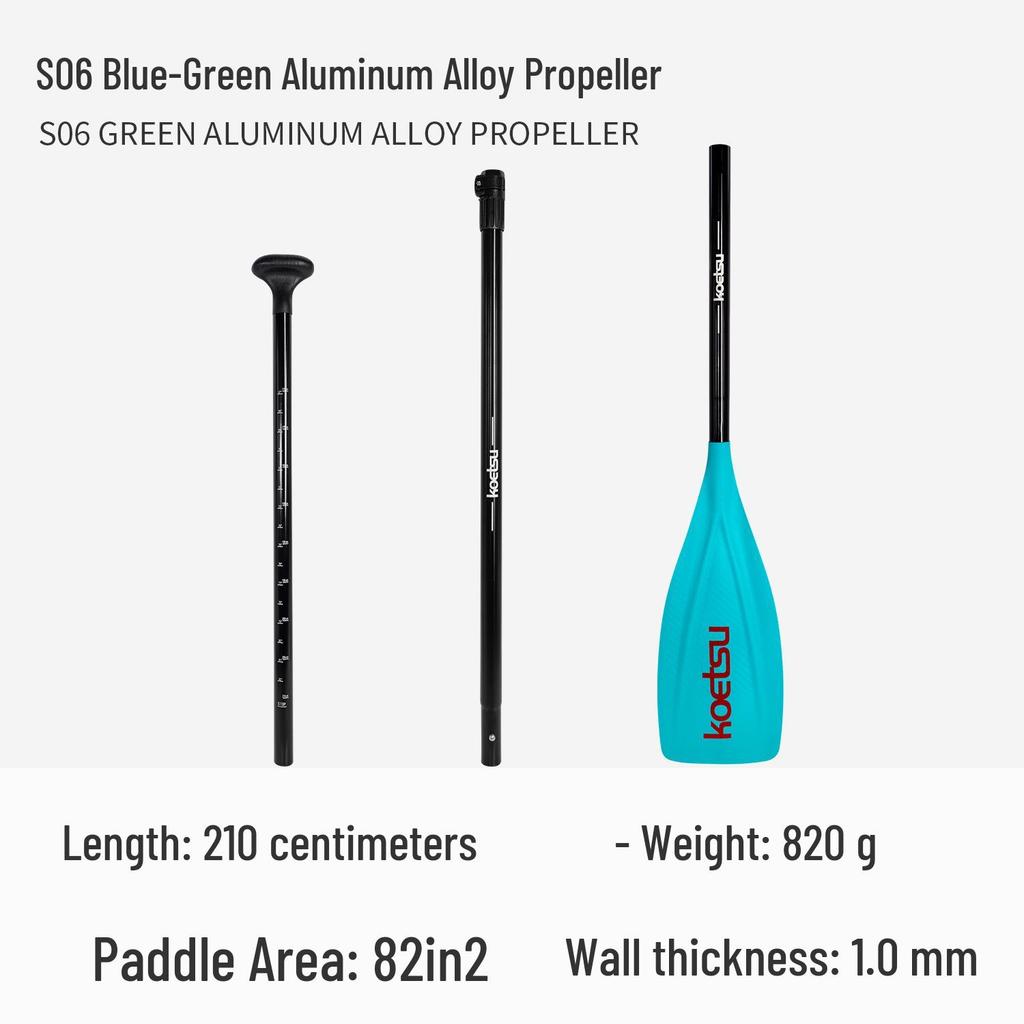 KOETSU Surf Paddleboard Dual-Use Aluminum Paddle: Single/Double Head Kayak & Paddleboard Paddle