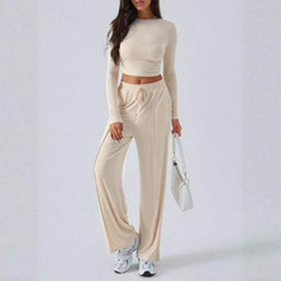 2024 Polka Dot Wide-Leg Culottes with Elastic Waist for Women - Spring/Summer Collection