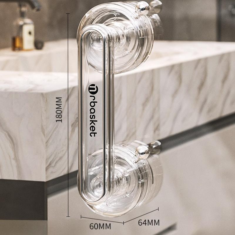 

1Pcs Suction Cup Door Plastic Handle for Bathroom Glass Door Sliding Door Refrigerator Cabinet Toilet Seat Cover Non Slip Grip прозрачный