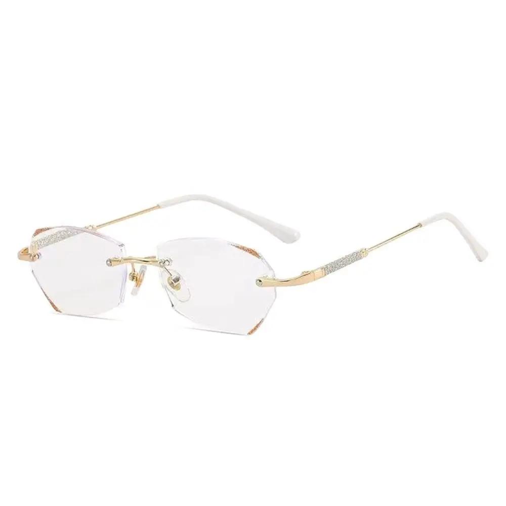 

Men Women Vision Care Shiny Myopia Glasses Eye Protection Anti-Blue Light Eyeglasses Ultra Light Frame Strength 100 золотой