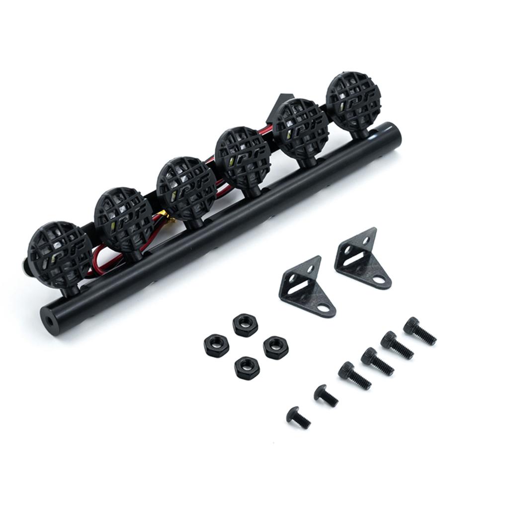 LED-Licht-Dachlampen-Zubehör-Set, 6 Licht-Ersatz für 1/10 Traxxas TRX4 Trx4 Axial SCX10