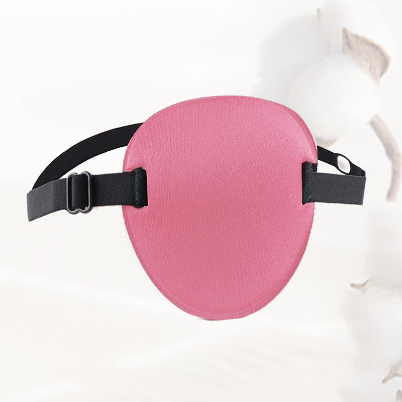 

1 шт. одинарная повязка на глаз, регулируемая 3D пенопластовая канавка, дышащая повязка на глаза для ленивых глаз, медицинская вогнутая повязка на глаз розовый