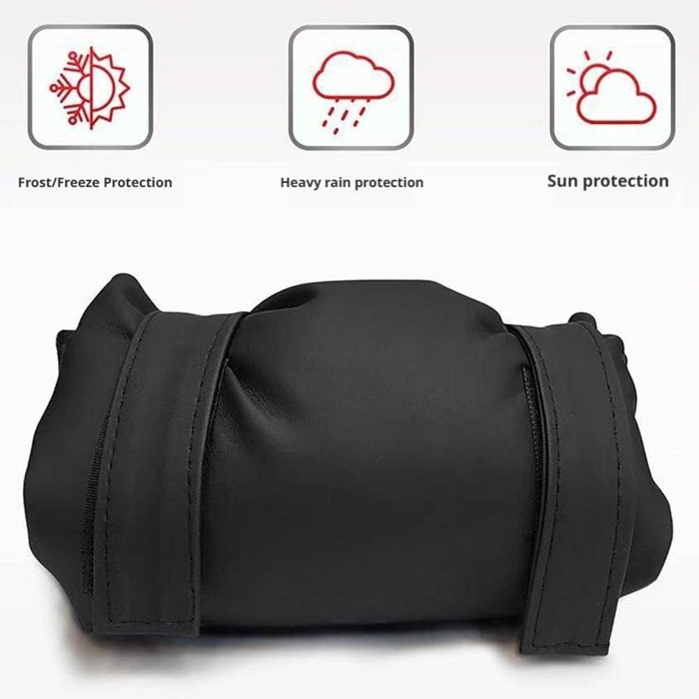 1 Durable Leather Outdoor Faucet Cover,Easy To Remove,Winter Anti-freezing and Heat Insulation,Faucet Protection Cover