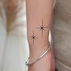 Small, Fresh And Simple, Star Lines, Tattoo Stickers, Herbs, Semi-Permanent, Advanced Sense, Waterproof And Long-Lasting