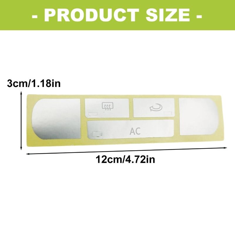 High Temperature Resistant Air Conditioner Control Panel Decals Sticker Labels Anti Fade PET Film Easy Installation