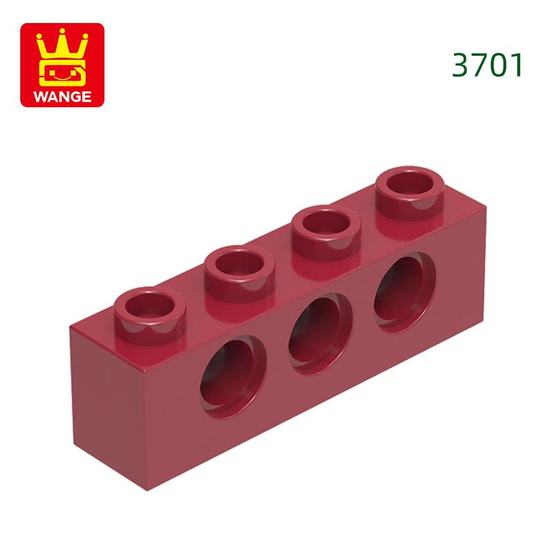 

Non-Toxic 69Pcs/Lot 3701 1X4 3 Hole Building Block Moc Technical Part Compatible With All Brand Bricks Diy Children Toys Gift Box