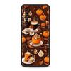 Pumpkin Autumn Leaves Coffee Case For Realme C67 C63 C55 C53 C35 C25 C21 GT 2 3 5 6 10 11 12 13 Pro Plus 5G Soft TPU Phone Cover
