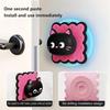 Cute Cat Silicone Door Stopper Door Handle Anti-collision Block Doll Silent Pad Reusable Door Shock Absorber Wall Decorative