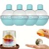 4pcs Light Bulb Shaped Ice Molds, Perfect for Making Colorful Ice Balls for Whiskey and Cocktails, These Are Reusable