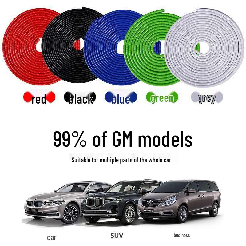 Samolepicí dekorativní lišta ve tvaru U na hrany dveří auta proti kolizi