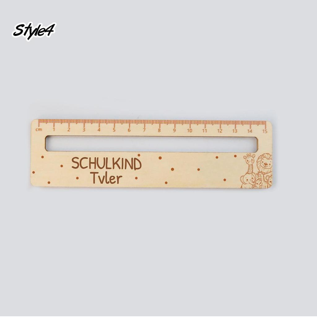 Custom Cartoon Ruler With Name, Personalized Reading Aid Ruler For Daily Learning And Desk Decor,