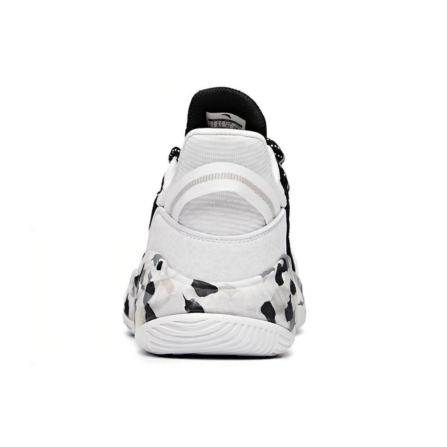 Anta Удобные универсальные низкие баскетбольные кроссовки мужские кроссовки черные белые — фото 4