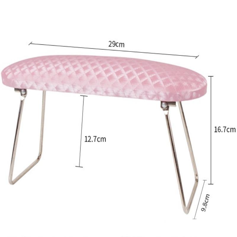 

Plaid Waterproof Leather Hand Pillow Soft Wrist Support Cushion Arm Rest Pad for Manicure Salon Nail Art Use