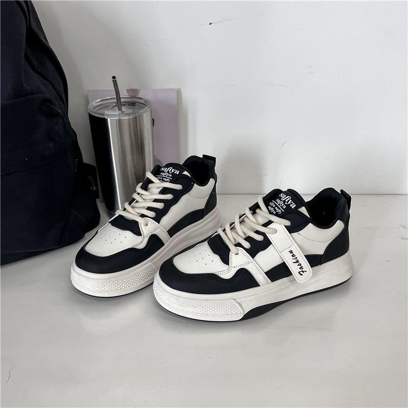 Women's Shoes Casual Sneakers Women's Round Toe Platform  Lace-Up Tennis Women Vulcanized Shoes White Women's Shoes
