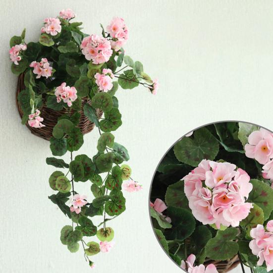 Artificial Flower Hanging Design Stylish Faux Silk Flower Delicate Vivid Fake Rose