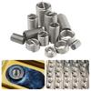 Pack Of 60 Metric Coarse Thread Wire Inserts Coarse Pitch Steel Thread Inserts for Stable Connections In Various Repairs