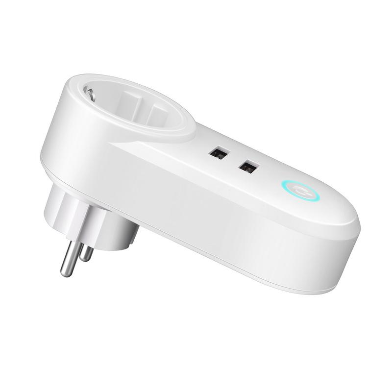 Graffiti WiFi Smart Socket with USB: Compatible with US, Brazilian, Australian, Israeli, and Italian Standards; Cross-border Timer Plug.
