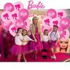 Pretty Pink Barbie Latex Balloons For Girls Birthday Party Decorations