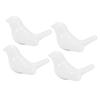 4 Pièces Boutons en Céramique Forme Oiseau DIY Poignée de Tirage Porte Tiroir Placard Accessoires Meubles Blanc