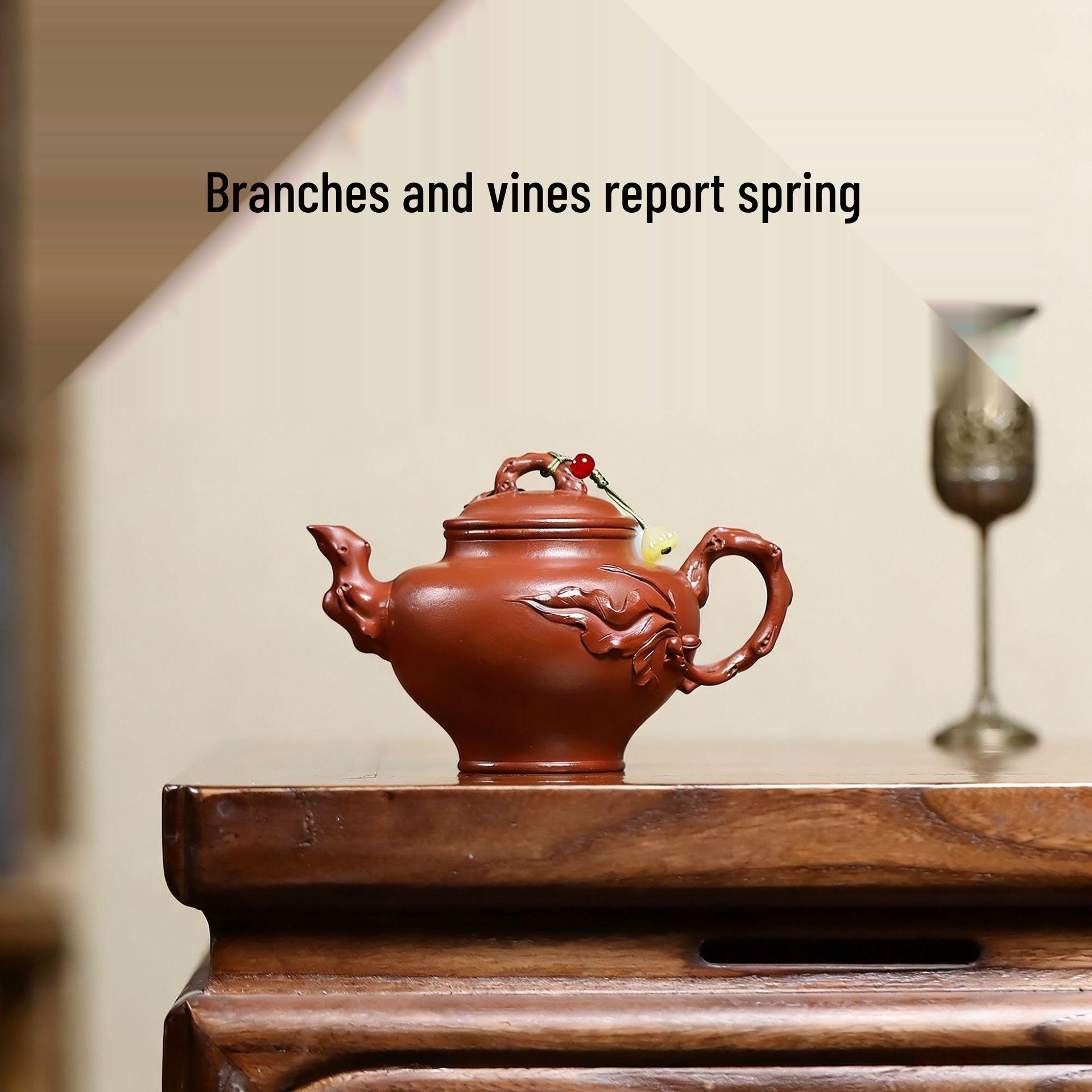 Yixing Zisha Zhu Ni Semi-Handmade Gongfu Teapot Set 150ml