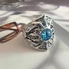 Stainless Steel Eagle Yellow Eye Creative Domineering Longan Punk Style Hip-hop Fashion Open Ring