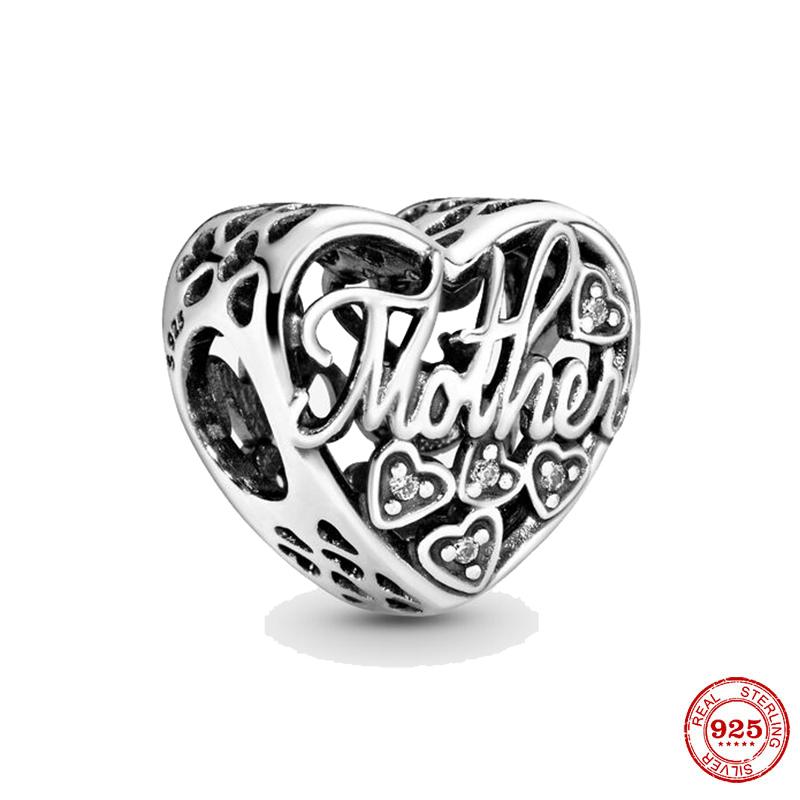 Infinity Mom Love Heart Crown Life Tree Charm Bead Fit Original Fashion Charms Silver 925 Bracelet Women Jewelry