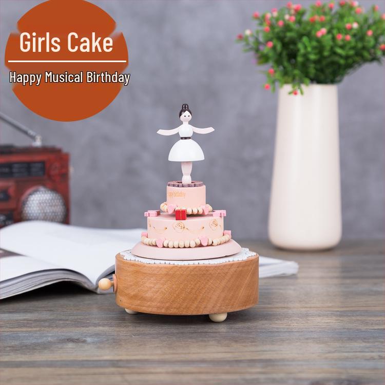 Wooden Carousel Music Box – Creative Solid Wood Home Decor & Valentine's Day Gift