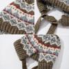 Autumn and winter hats women's warm ear protectors knitted wool hats retro dual-purpose bag hats