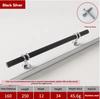 12 Pcs Modern Zinc Alloy Black Gold Door Handles Kitchen Cabinet Handles Solid Drawer Knobs Fashion Furniture Handle Hardware