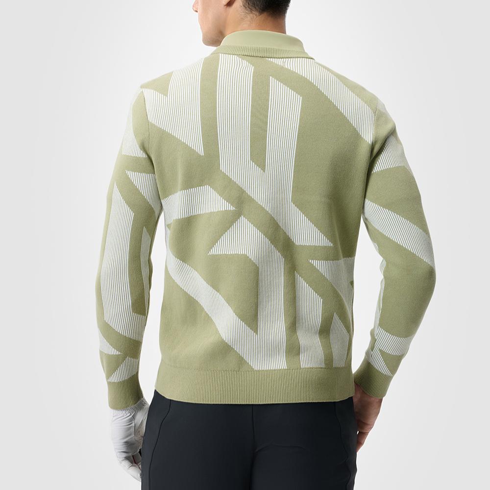 Fila Golf Series Logo Fashion Comfortable Casual Round Neck Long Sleeve Knit Sweater Men Sweater A11M515403F-ZC