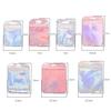 10Pcs Plastic Laser Colored Jewelry Packaging Bag Handmade Beads Bag Package