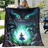 Alice Blanket Alice In Wonderland Blanket Flannel Blanket Bedding Throw Soft Cartoon Bedspread Sofa Blanket Kids Blanket Gift