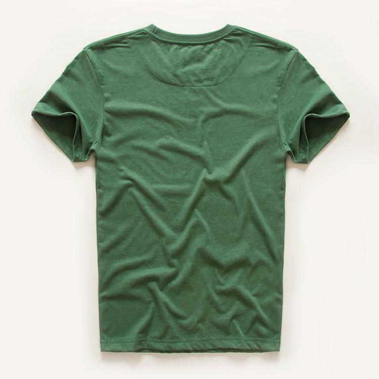 Solid Color Men's Short Sleeve Round Neck T-Shirt, Washed and Brushed, Available in Plus Sizes.