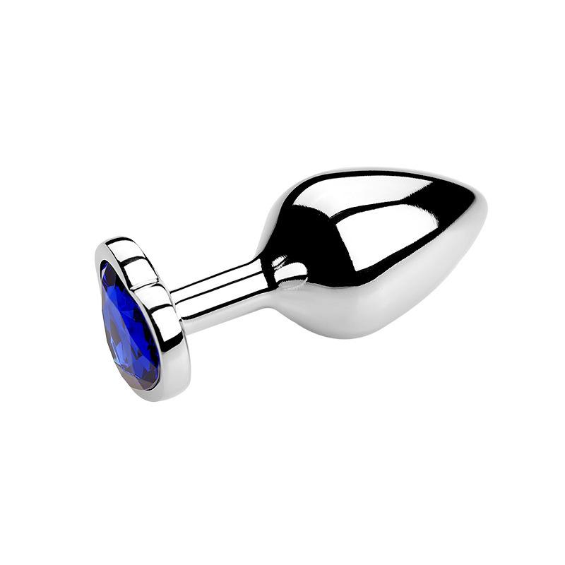 Heart-Shaped Metal Anal Plug - Prostate Massager & Dilation Toy for Adults