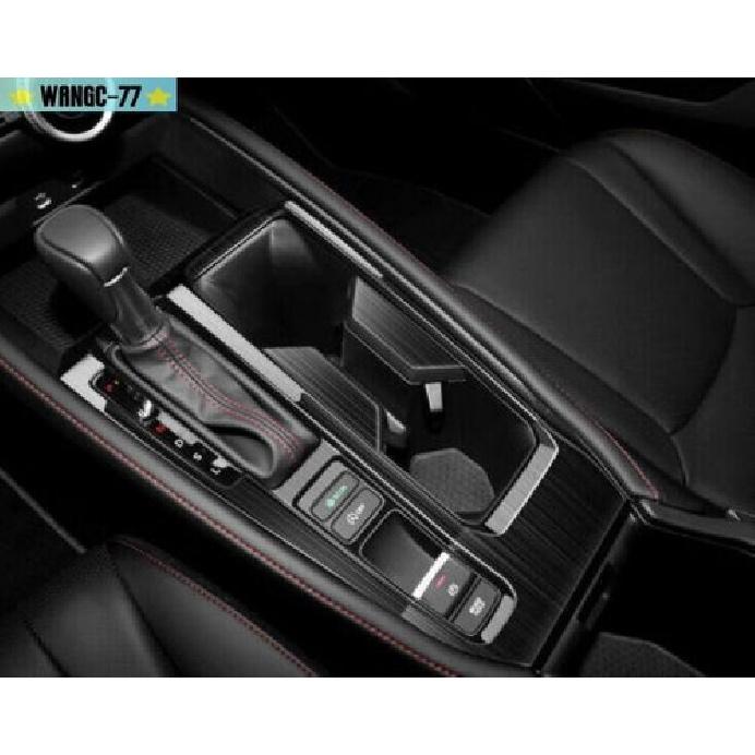 Black For Honda Accord -2024 Steel Inner Gear Shift Panel Frame Cover Trim